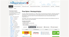 Desktop Screenshot of freespinskasino.com