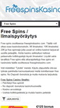 Mobile Screenshot of freespinskasino.com